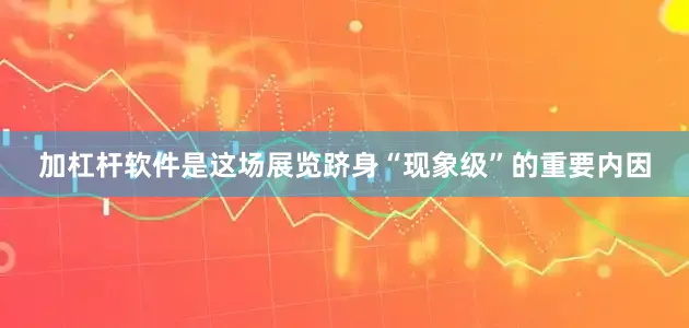 加杠杆软件是这场展览跻身“现象级”的重要内因